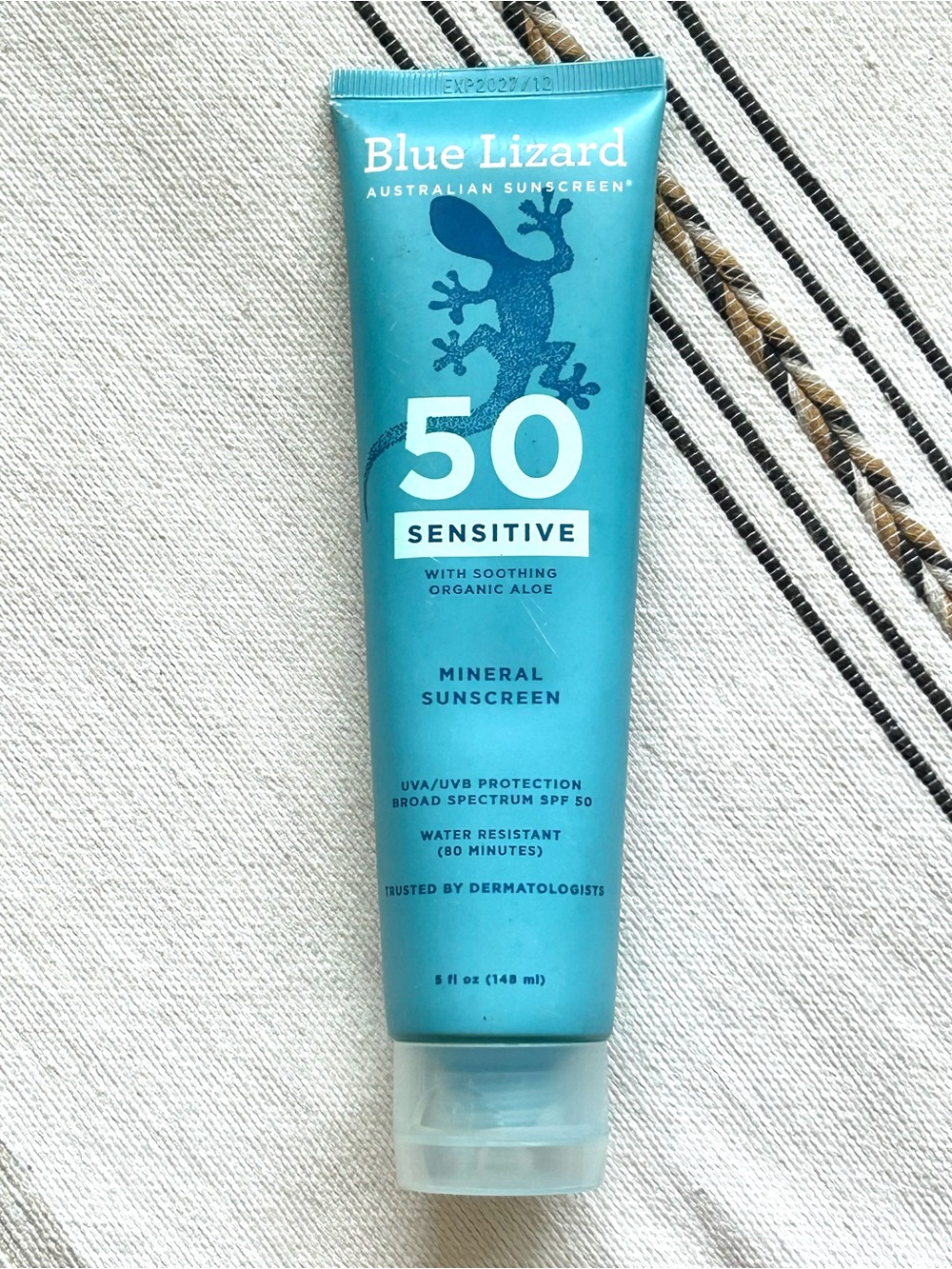 Blue Lizard Sensitive Mineral Sunscreen SPF 50 5 oz Exp 12/2027